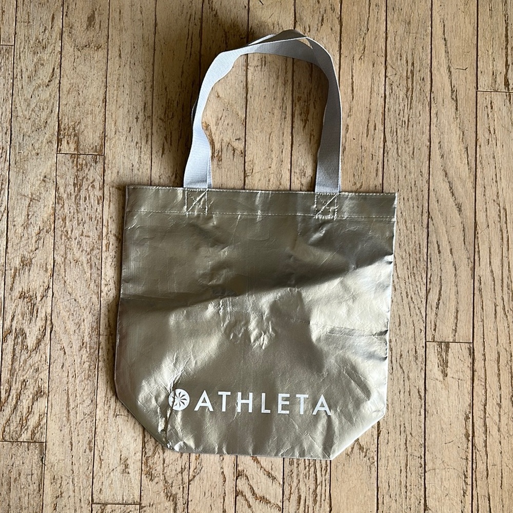 Athleta Silver Tote Bag